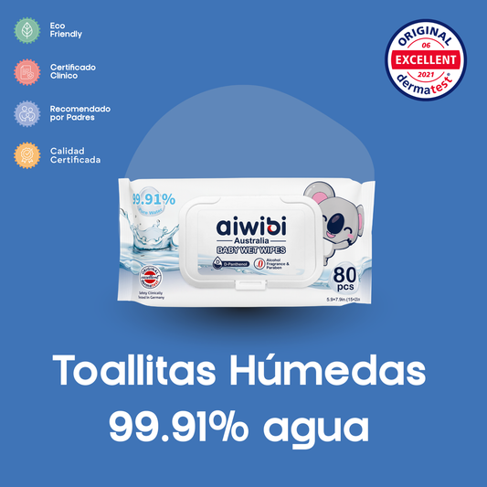 Toallitas Humedas 99.91% Agua - Aiwibi